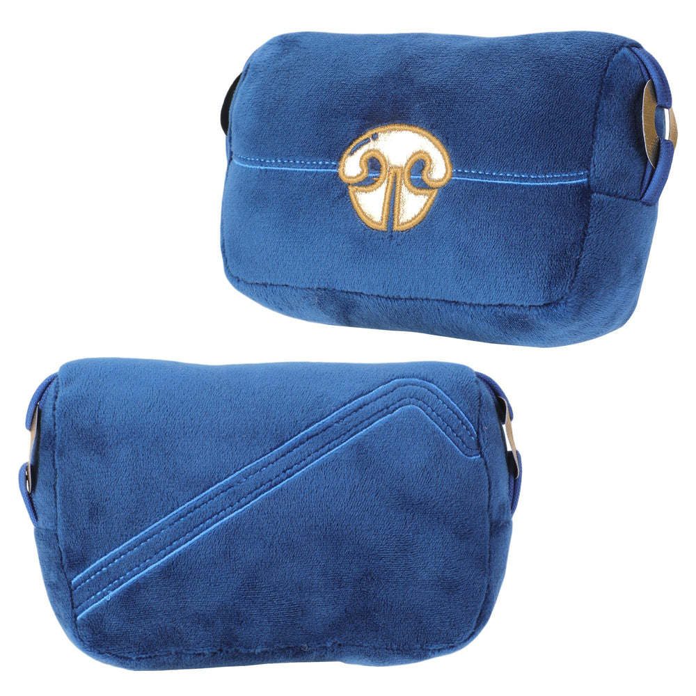 Chomp Haus Chewline gold embroidered accents enhance luxury during gentle play.