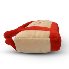 Chomp Haus Traderr Woofs embroidered details close-up highlighting stylish chew time.