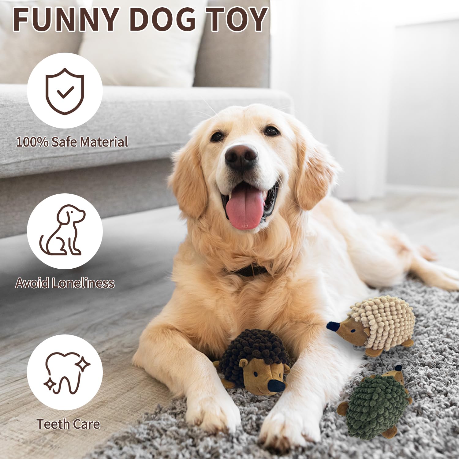 Chongqile Hedgehog Toy Color Variety shows playful multi-color set for engaging fetch