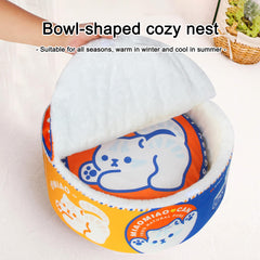 Chongxing Ramen Bed closeup showcases ultra-soft faux fur texture.