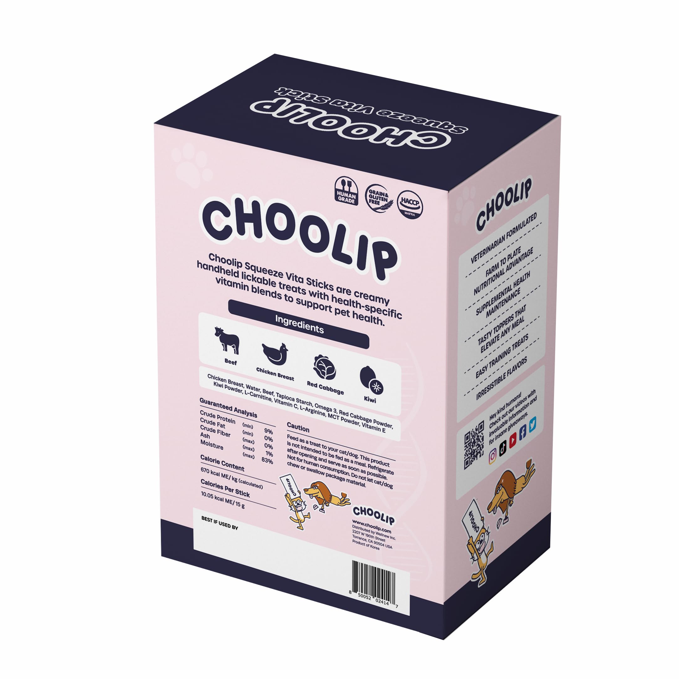 Choolip Squeeze Vita Stick suitable for all life stages
