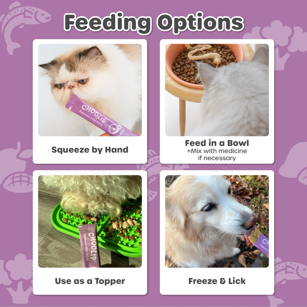 Choolip Squeeze Vita Stick biotin-vitamin-e: fortified formula to support fur growth