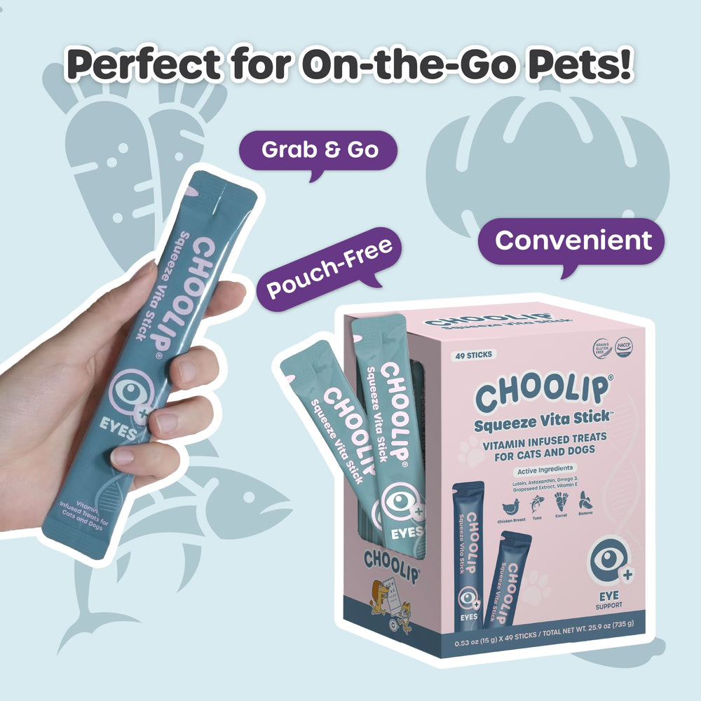 Choolip Squeeze Vita Stick chicken puree grain-free formula for gentle digestion