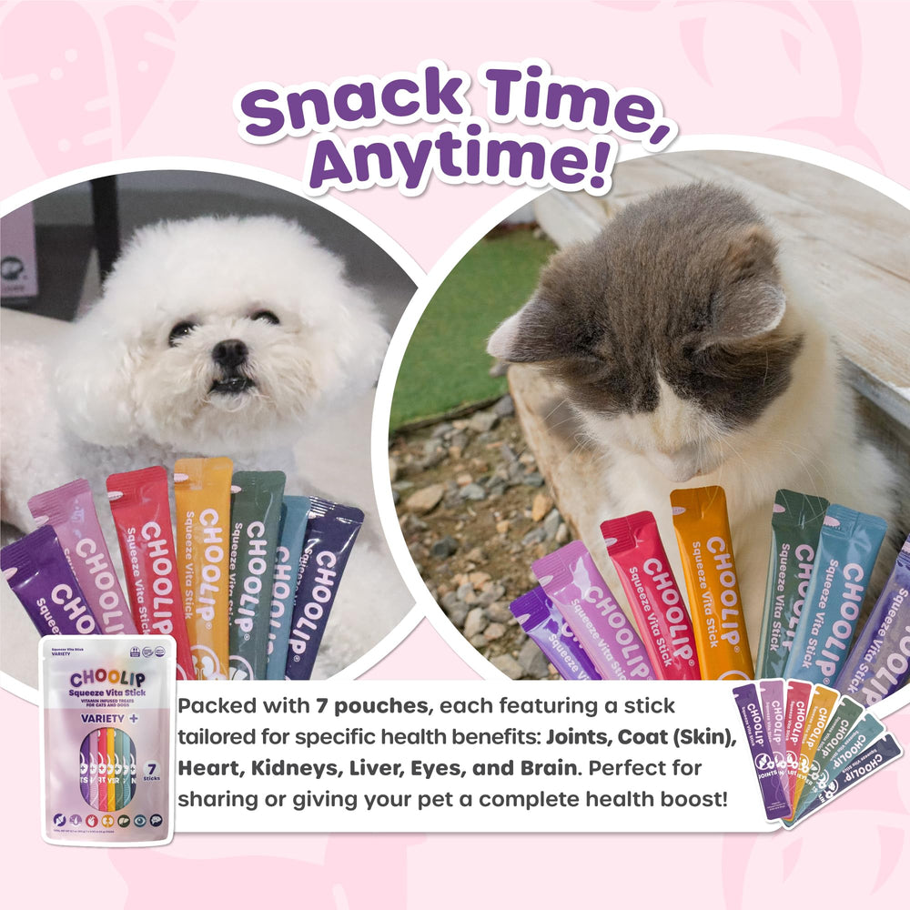 Choolip Squeeze Vita Stick: cobertura de comida para premiar de forma segura.