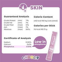Choolip Squeeze Vita Stick for dogs, sniffed with interest as a meal topper.