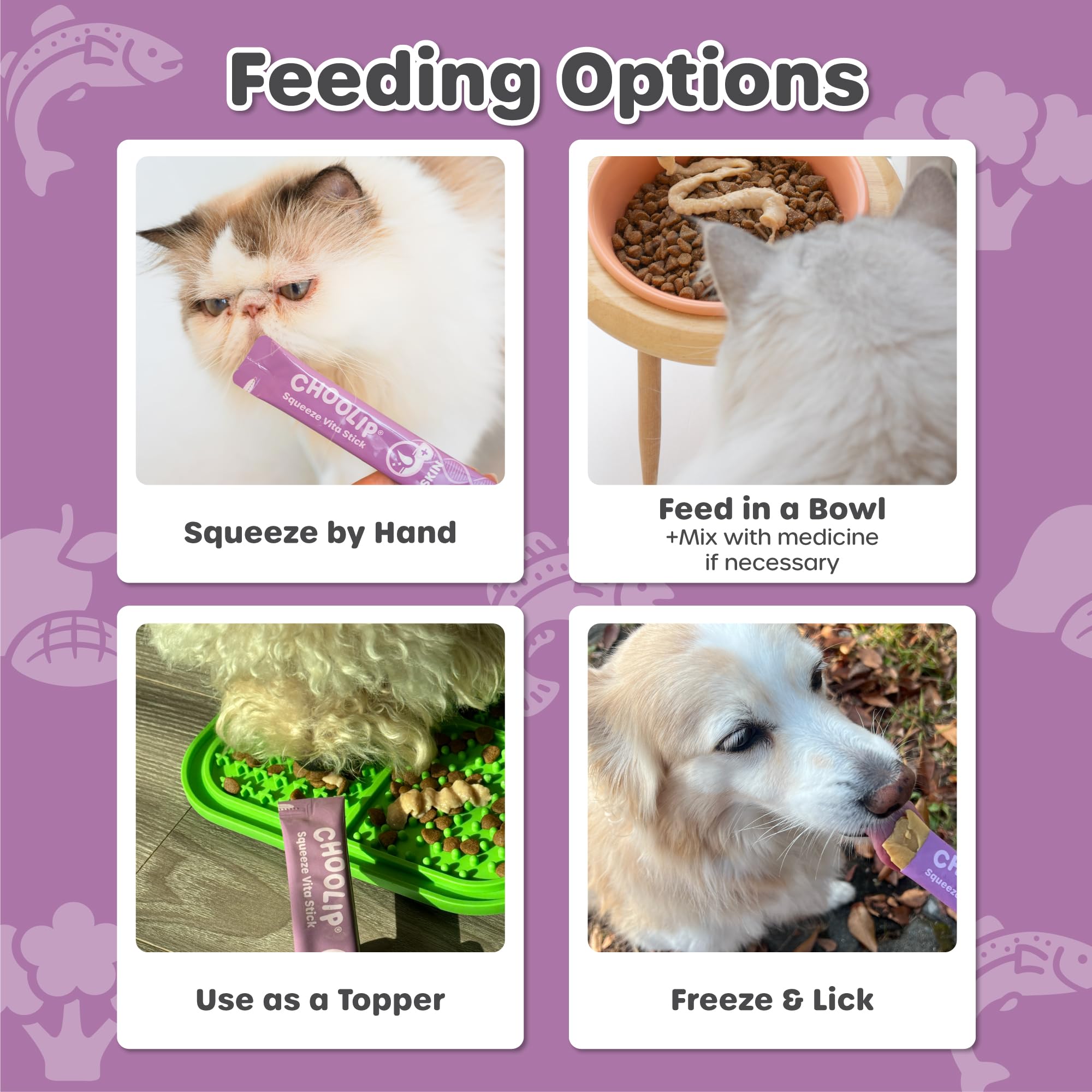 Choolip Squeeze Vita Stick frozen treat option ready to serve.