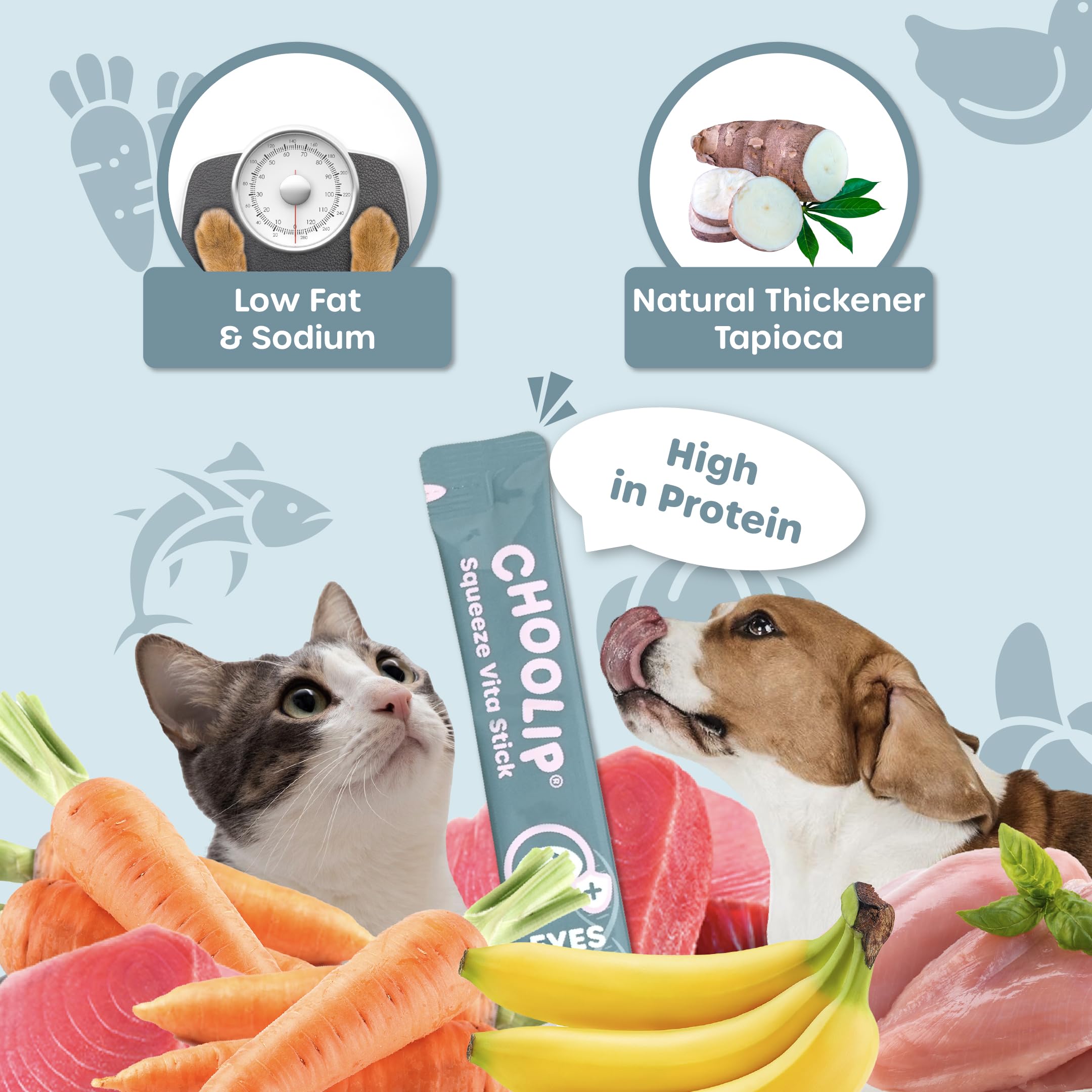 Choolip Squeeze Vita Stick indoor-pets living-room scene highlights convenient licking