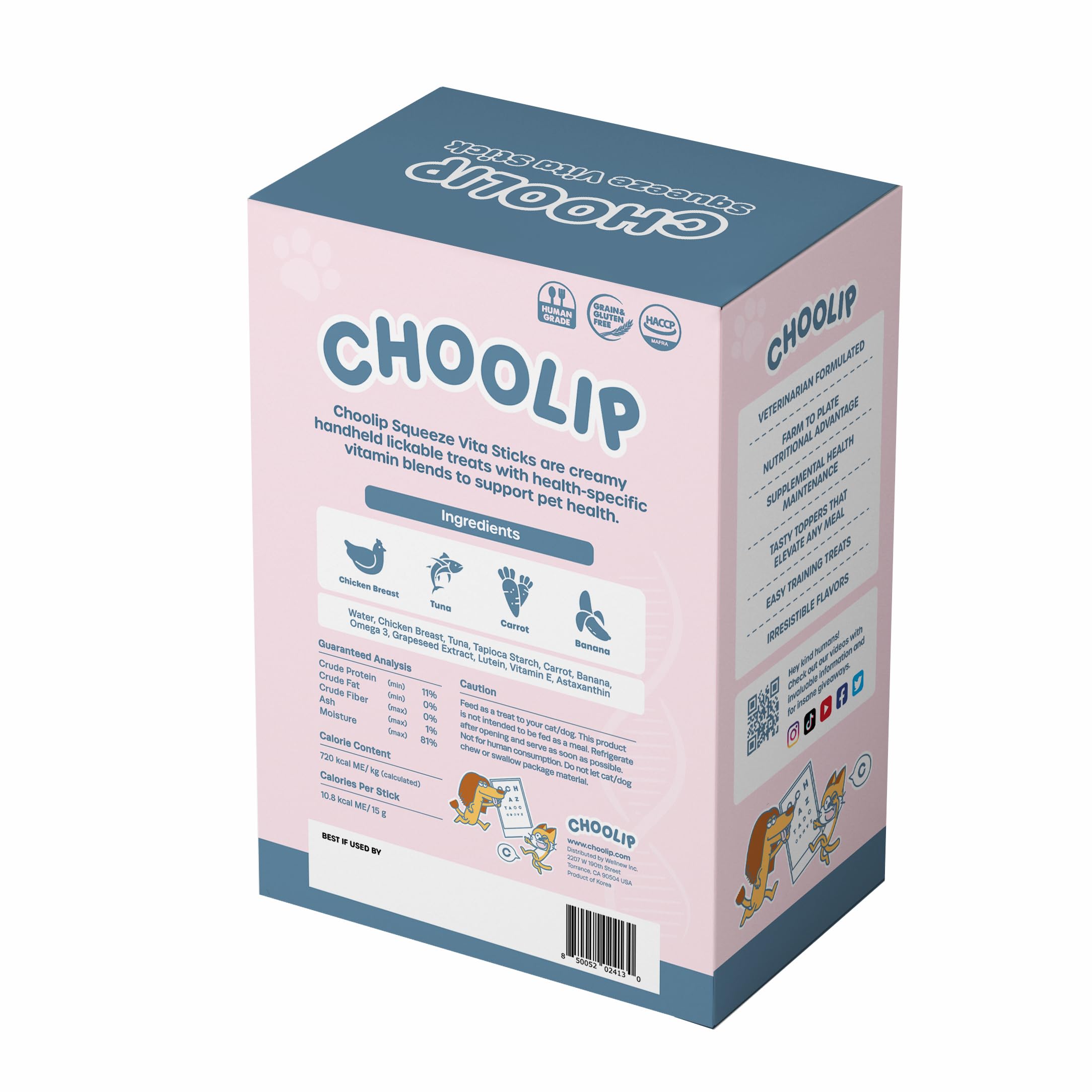 Choolip Squeeze Vita Stick indoor-pets—suitable for all life stages in home environments.