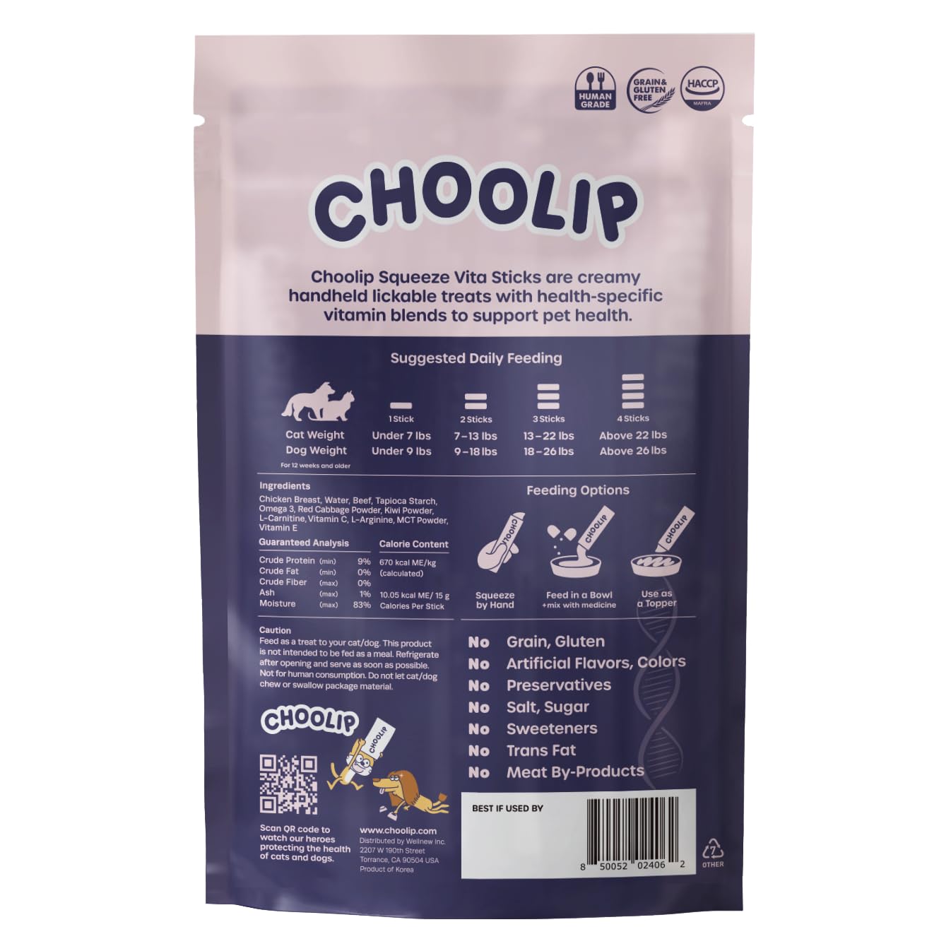 Choolip Squeeze Vita Stick shelf-display packaging on store shelves