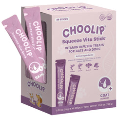 Choolip Squeeze Vita Stick pour: salmon-pollack puree for coat hydration and shine