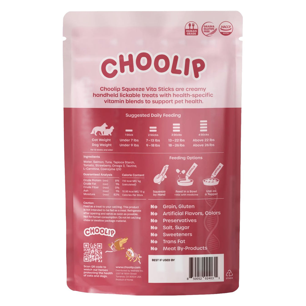 Choolip Squeeze Vita Stick soft texture closeup captures moist consistency for senior pets