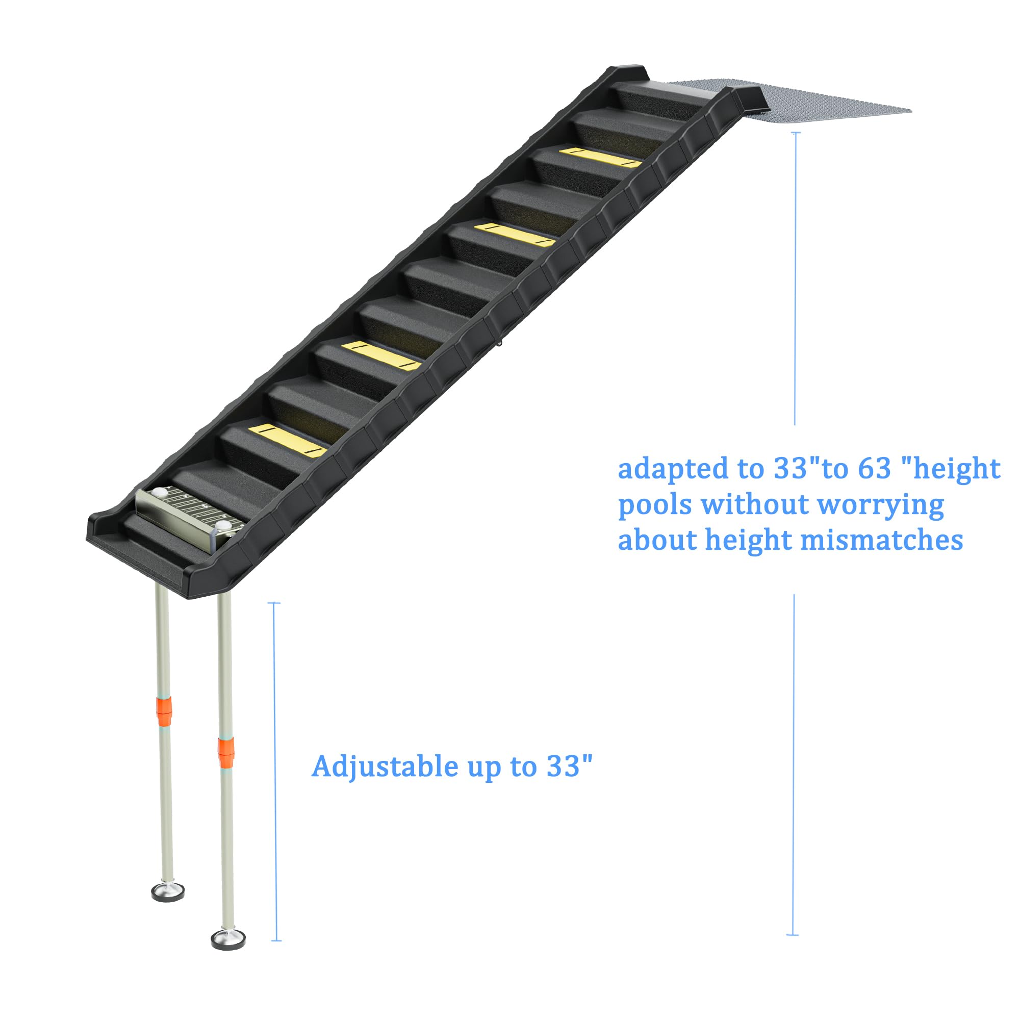ChooseU dog ramp with removable legs for versatile use