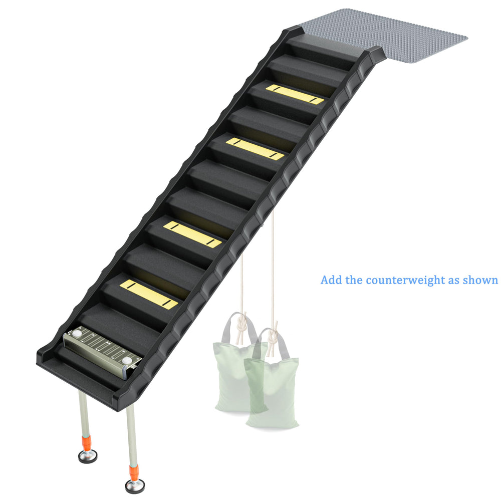ChooseU easy-install ramp requires no inflation or screws