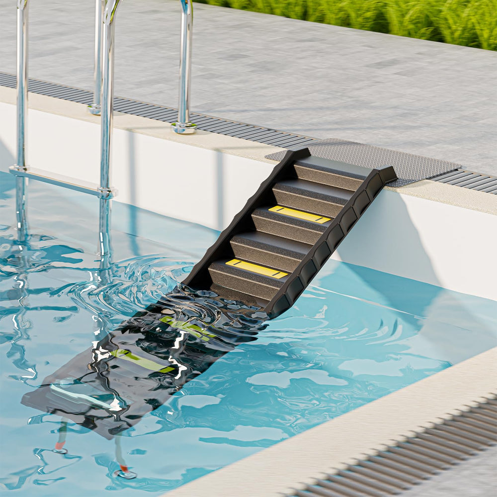 ChooseU pool ramp steps with non-slip surface for safe climbing