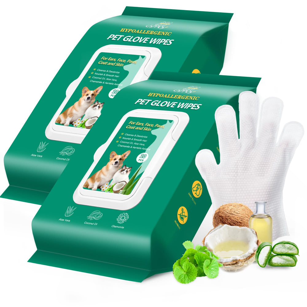CHPPEY glove wipes pack close-up for quick cleaning between baths