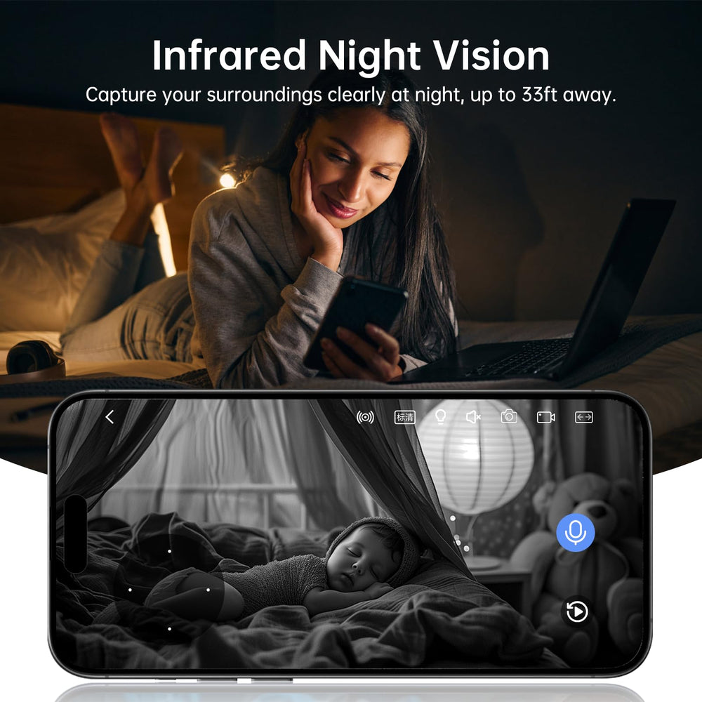 Chpuss Two-way audio enables real-time conversations through the app.