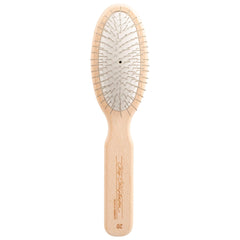 Chris Christensen 20 mm oval pin brush top view highlights professional-grade design for gentle detangling