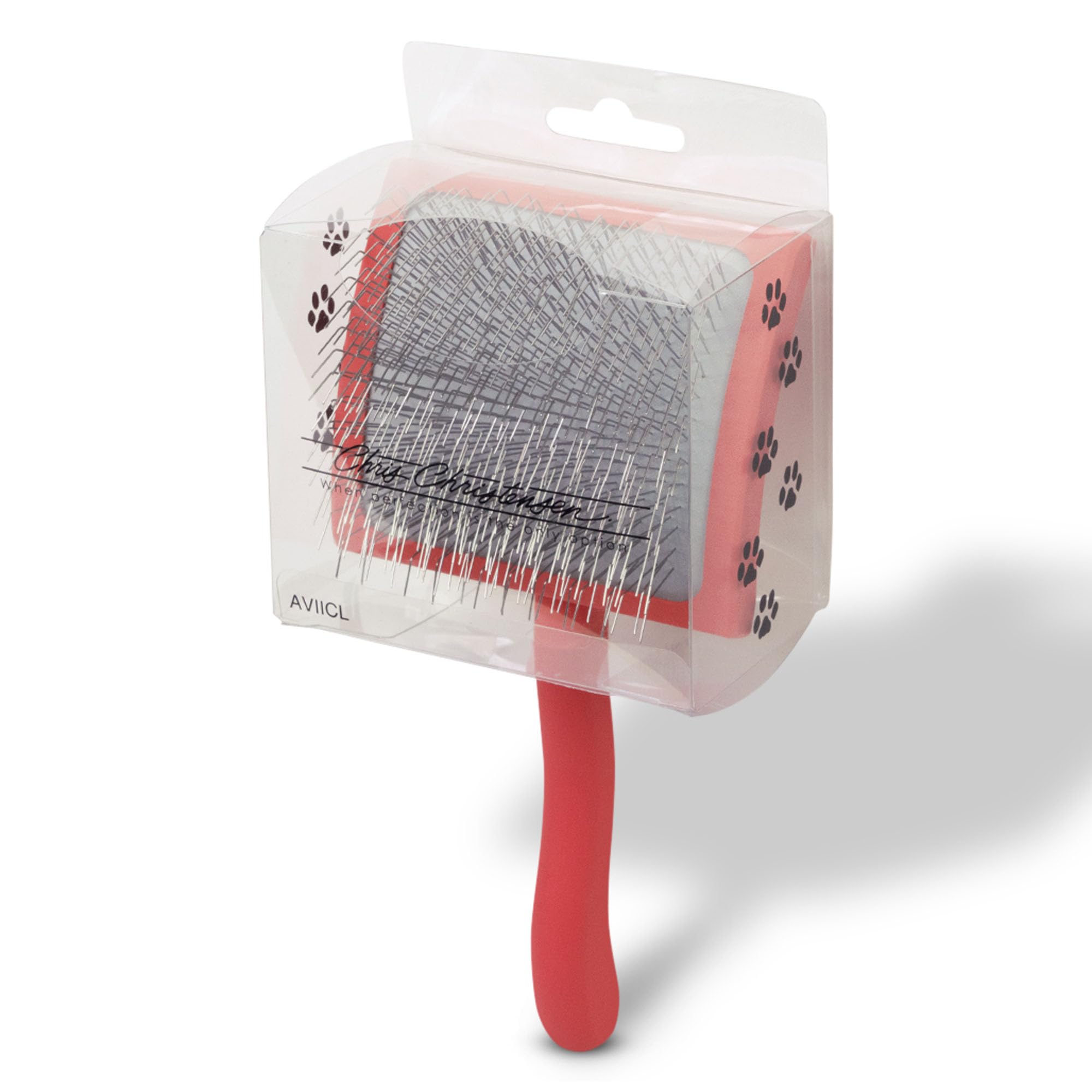 Coral color Big G Slicker Brush ideal for doodle grooming sessions