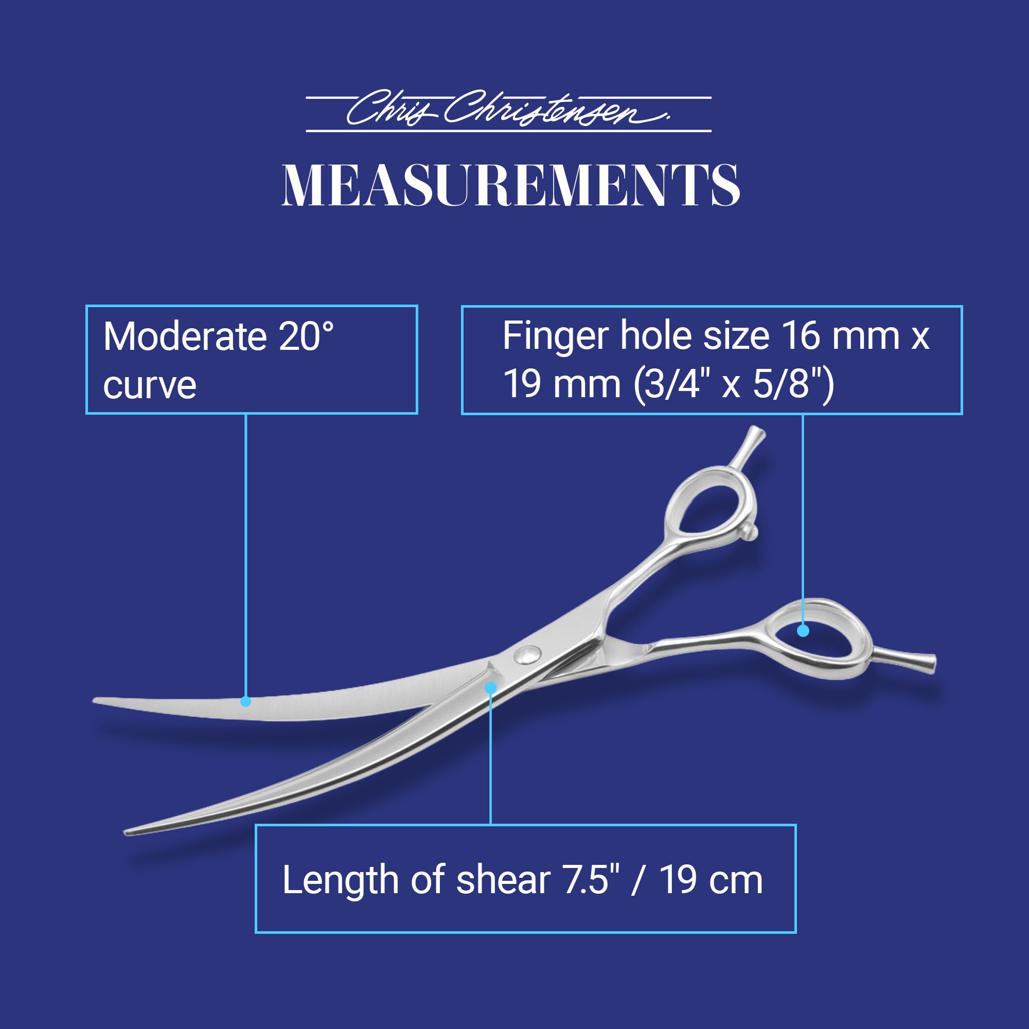 Chris Christensen Classic lightweight balanced design supports steady control across cuts.