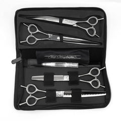Chris Christensen Classic Series straight shear in case delivers precise grooming for professional results