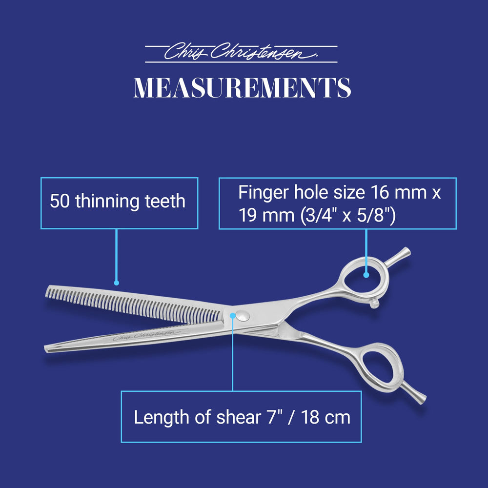 Flip design enables reach into tight areas during grooming