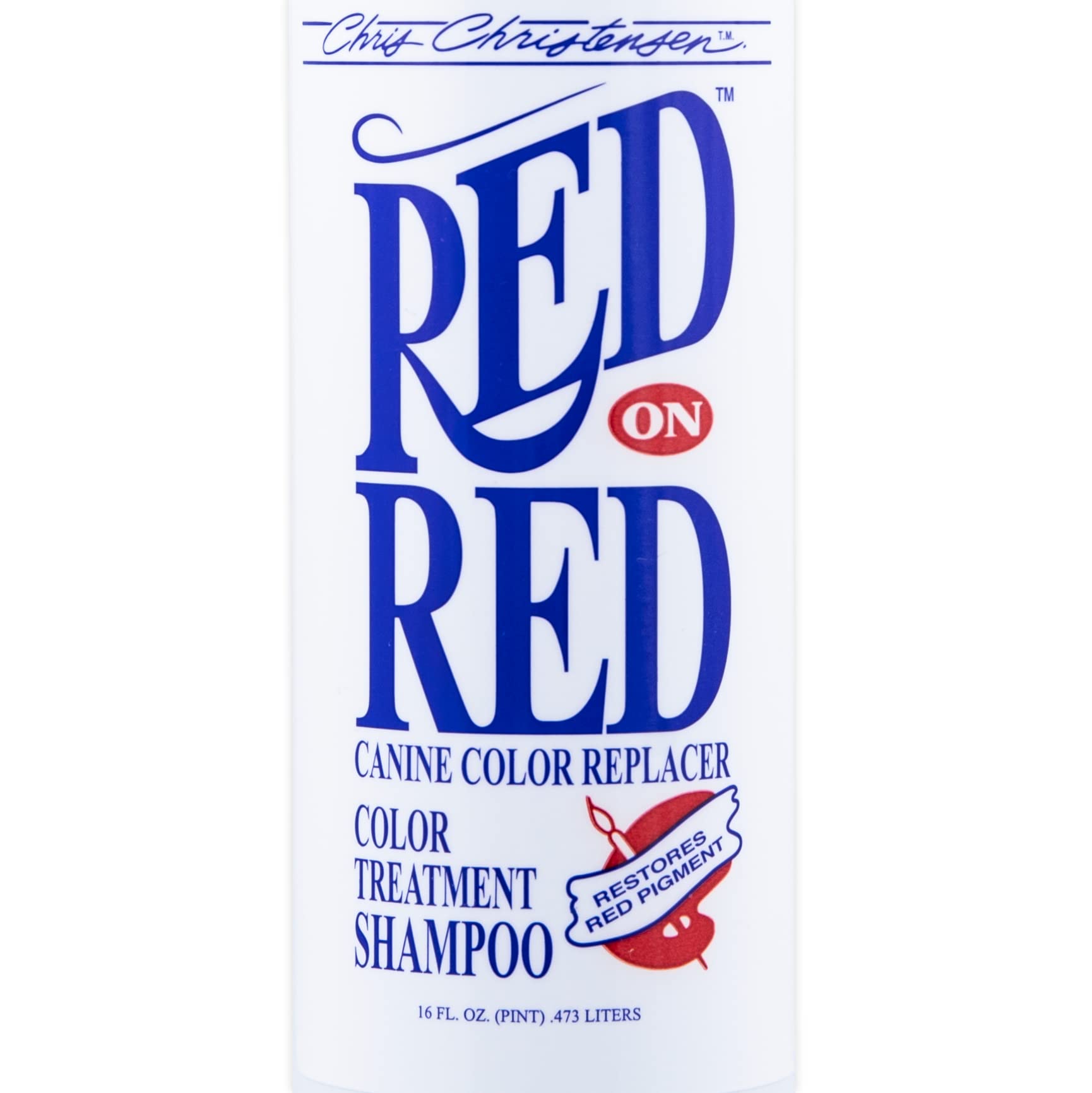 Chris Christensen Red on Red applied to a dog during grooming session.