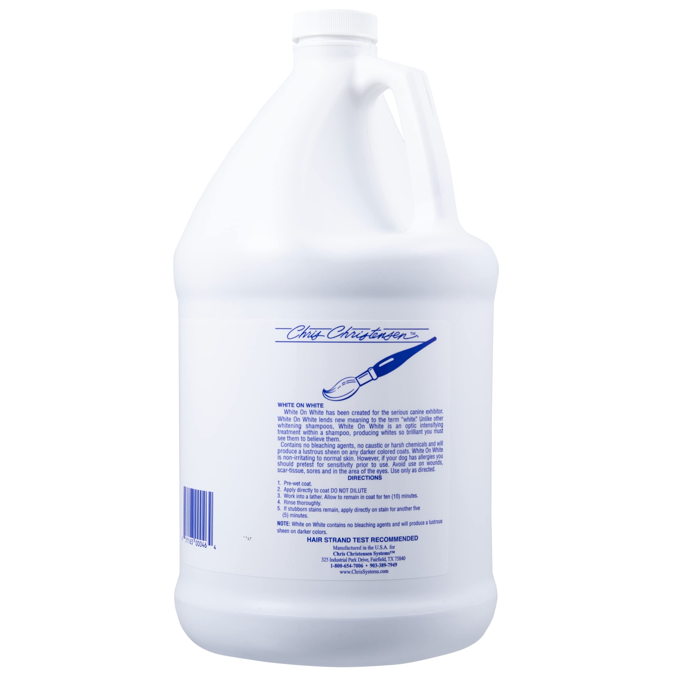 No stain on hands or towels from White on White shampoo