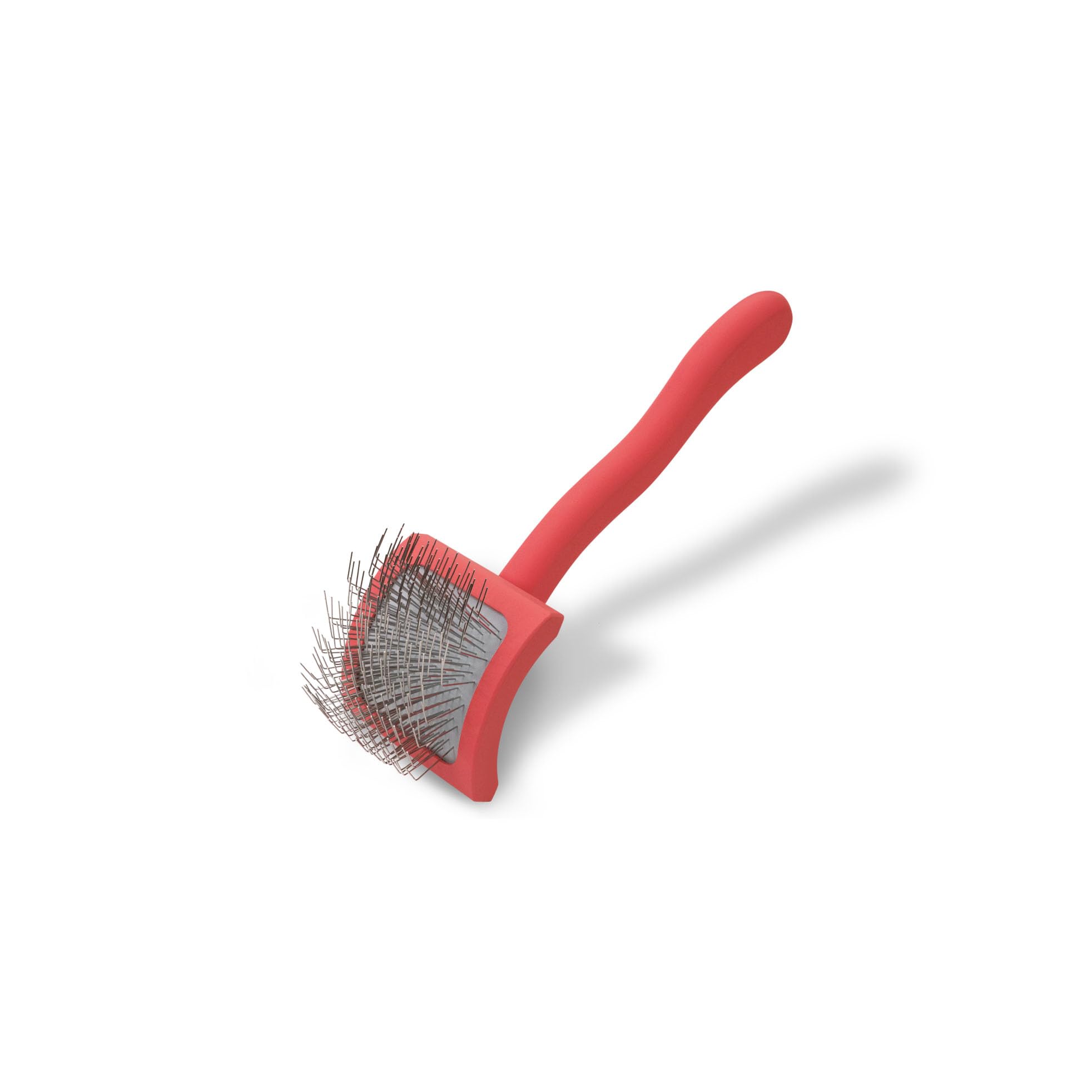 Chris Christensen Baby G Slicker Brush coral small close-up pins for detangling