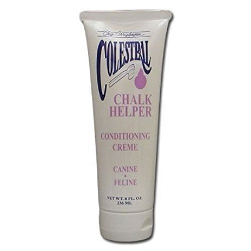 Deep conditioning action of Colestral Chalk Helper for moisture restoration