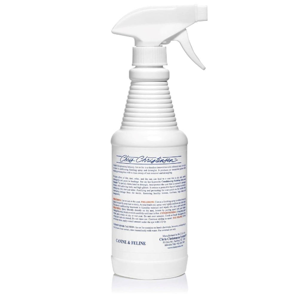 Ice on Ice made in USA highlights premium grooming quality.