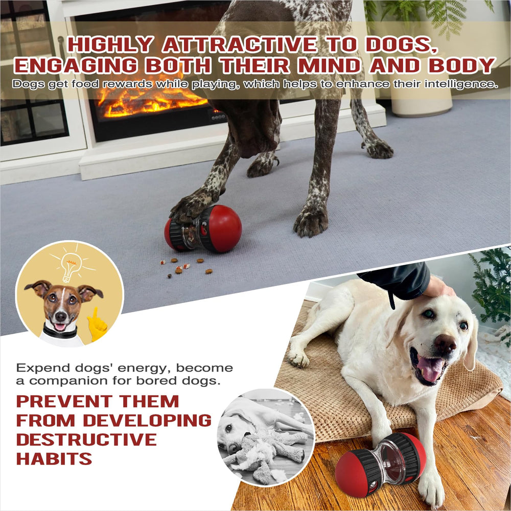 Chronanagese busy-dog-rolling-action — promotes slow eating and extended play