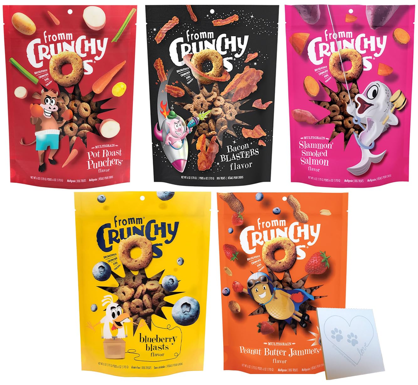 CHRONOS Crunchy Os peanut butter treats for dogs, ideal for training rewards.