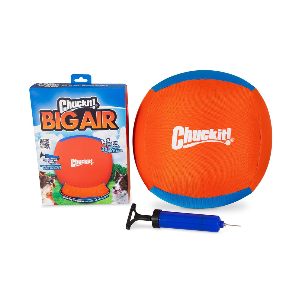 Chuckit! Big Air Ball 14-inch diameter ready for high-energy fetch play.