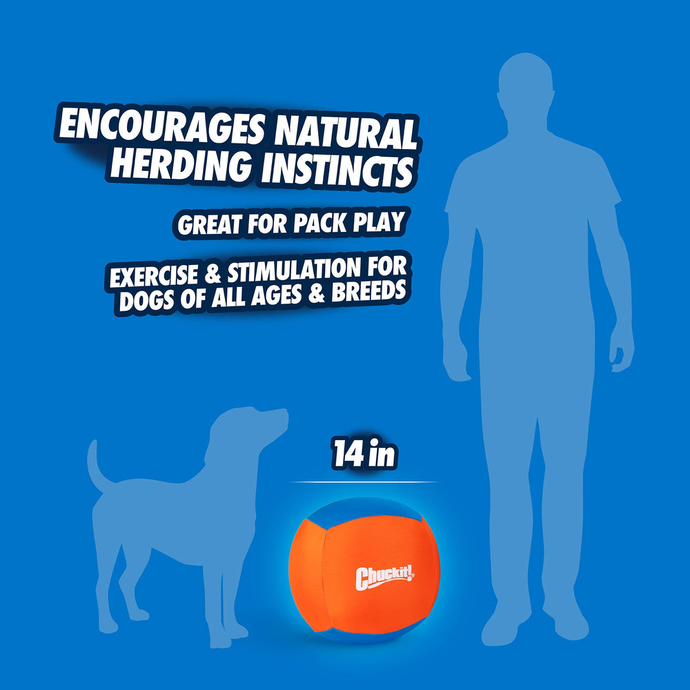 Chuckit! Big Air Ball 3-layer durability supports long-lasting outdoor play.