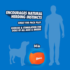 Chuckit! Big Air Ball 3-layer durability supports long-lasting outdoor play.