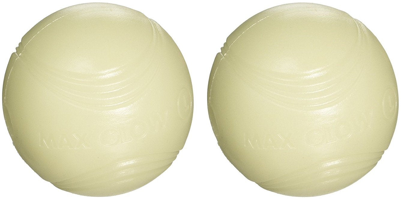Chuckit! Dog Max Glow Ball night play glow enhances after-dark fetch visibility.