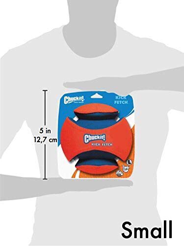 Chuckit Kick Fetch Ball small deep-grooves offer secure grip