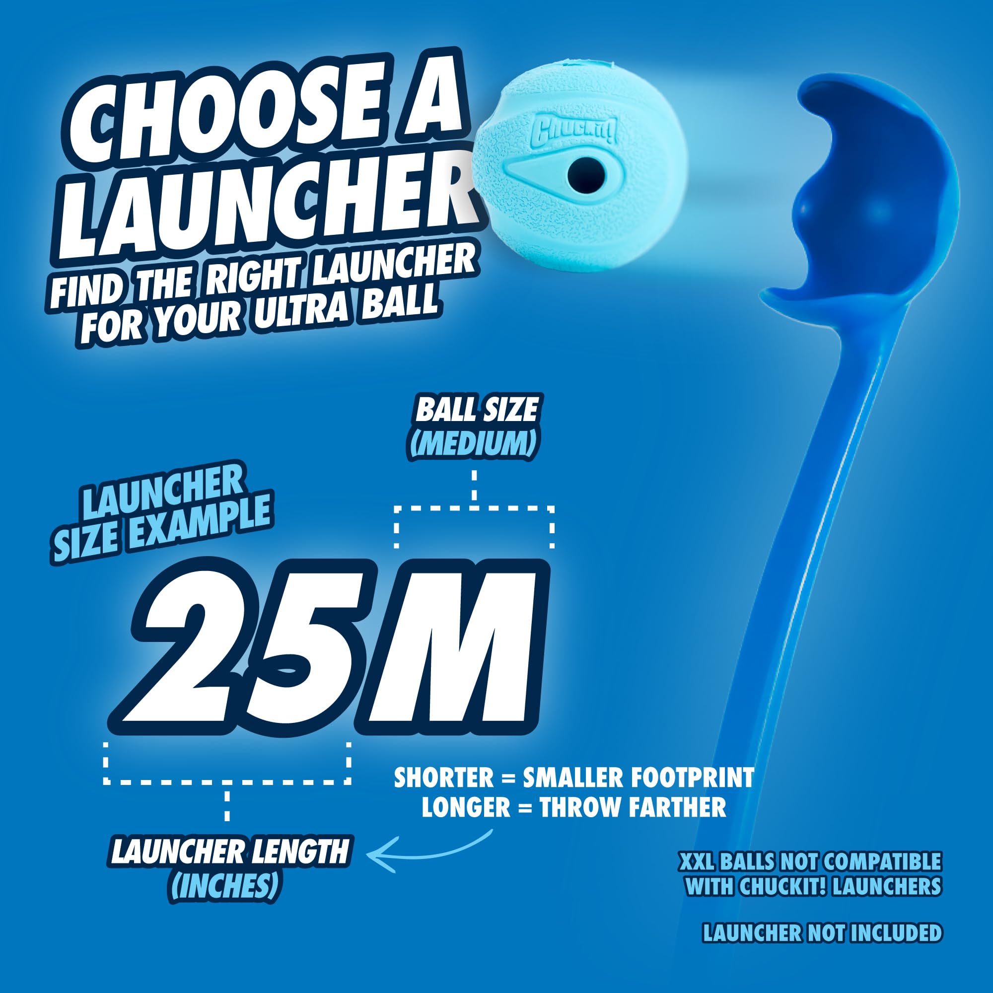 Lanzador Chuckit! recomendado para maximizar silbido y diversión