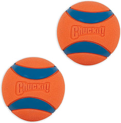 Chuckit! Ultra Ball long-throw design helps cover more ground.