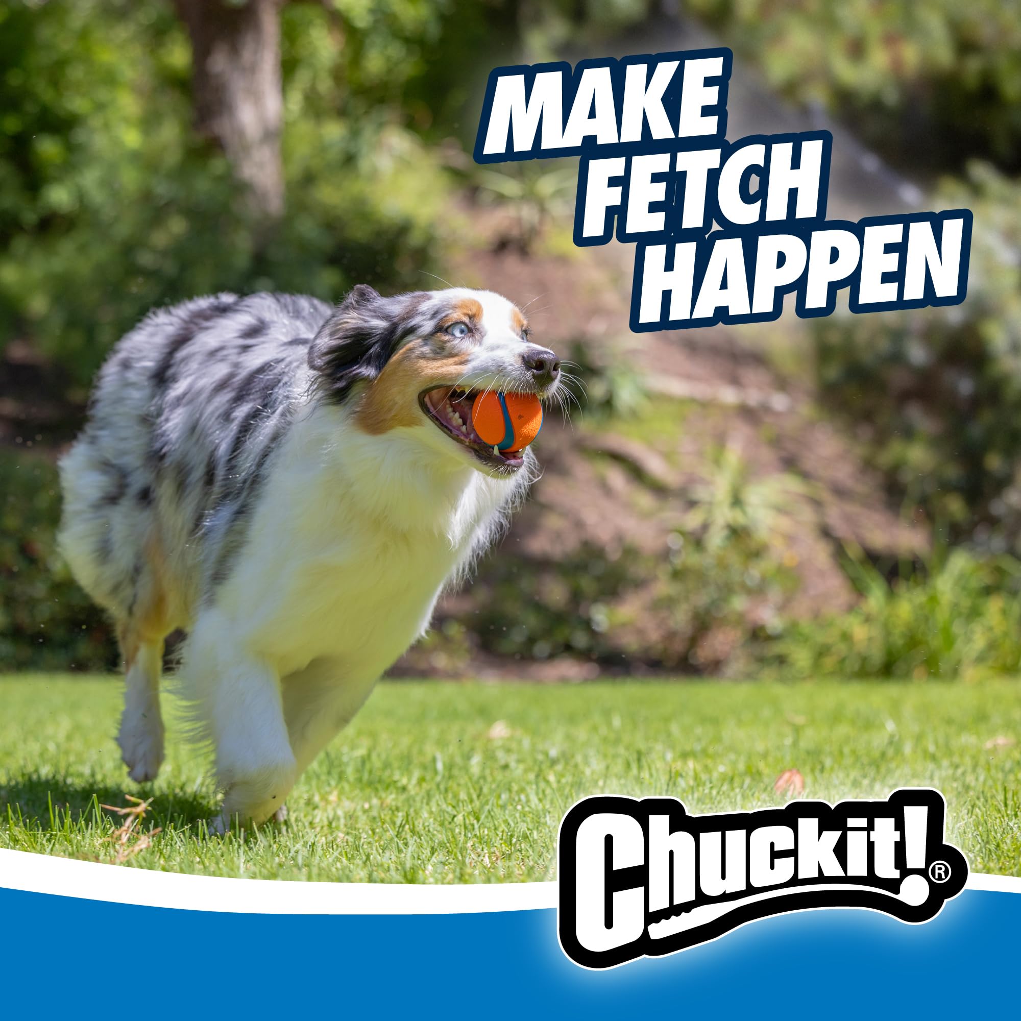 Chuckit Ultra Ball water-friendly design supports splash-friendly play near water.