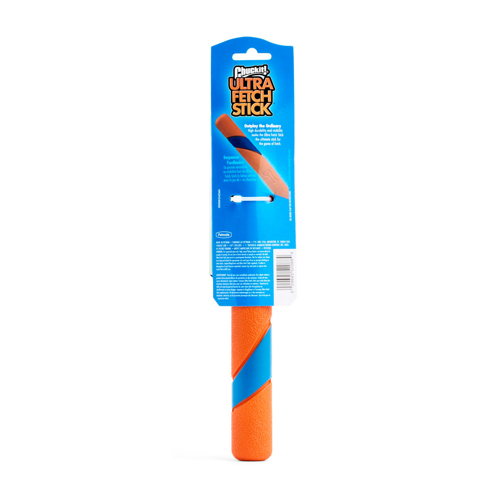 Chuckit! Ultra Fetch Stick close-up highlights a durable, grippable texture.