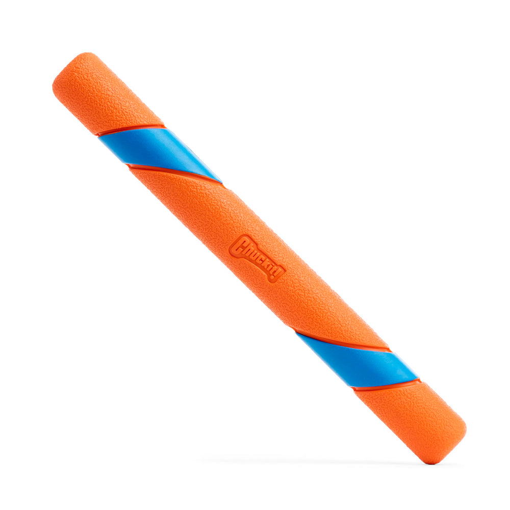 Chuckit! Ultra Fetch Stick shown on grass during an outdoor fetch session.