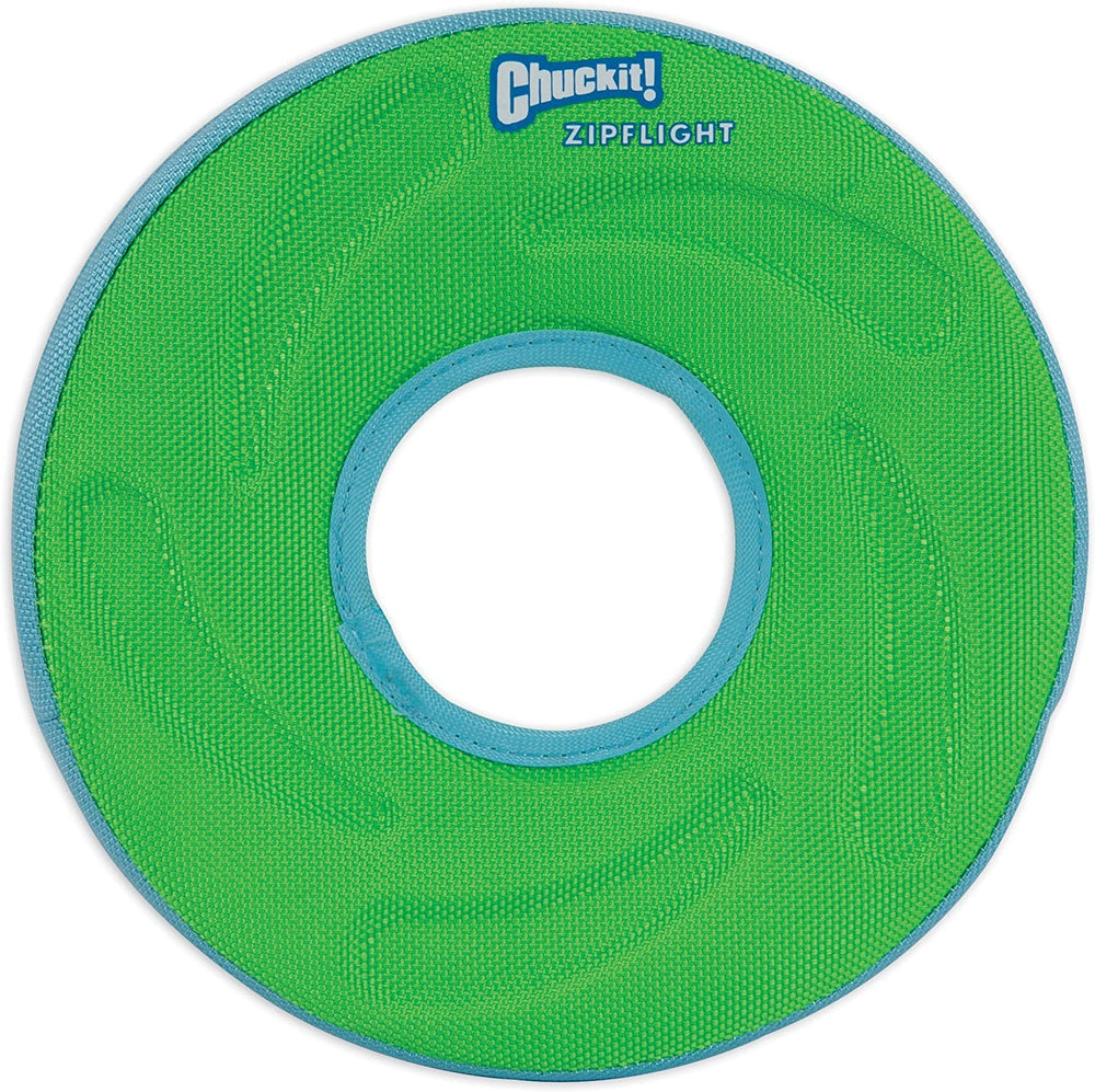 Chuckit Zipflight Amphibious Ring 8-inch diameter for comfortable mid-size fetch
