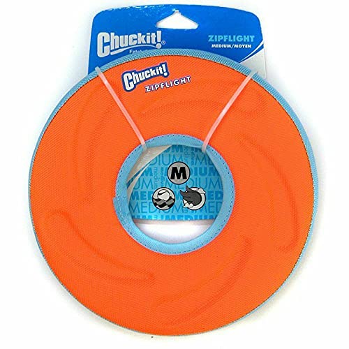 Chuckit Zipflight Amphibious Ring on water for easy water play and retrieval