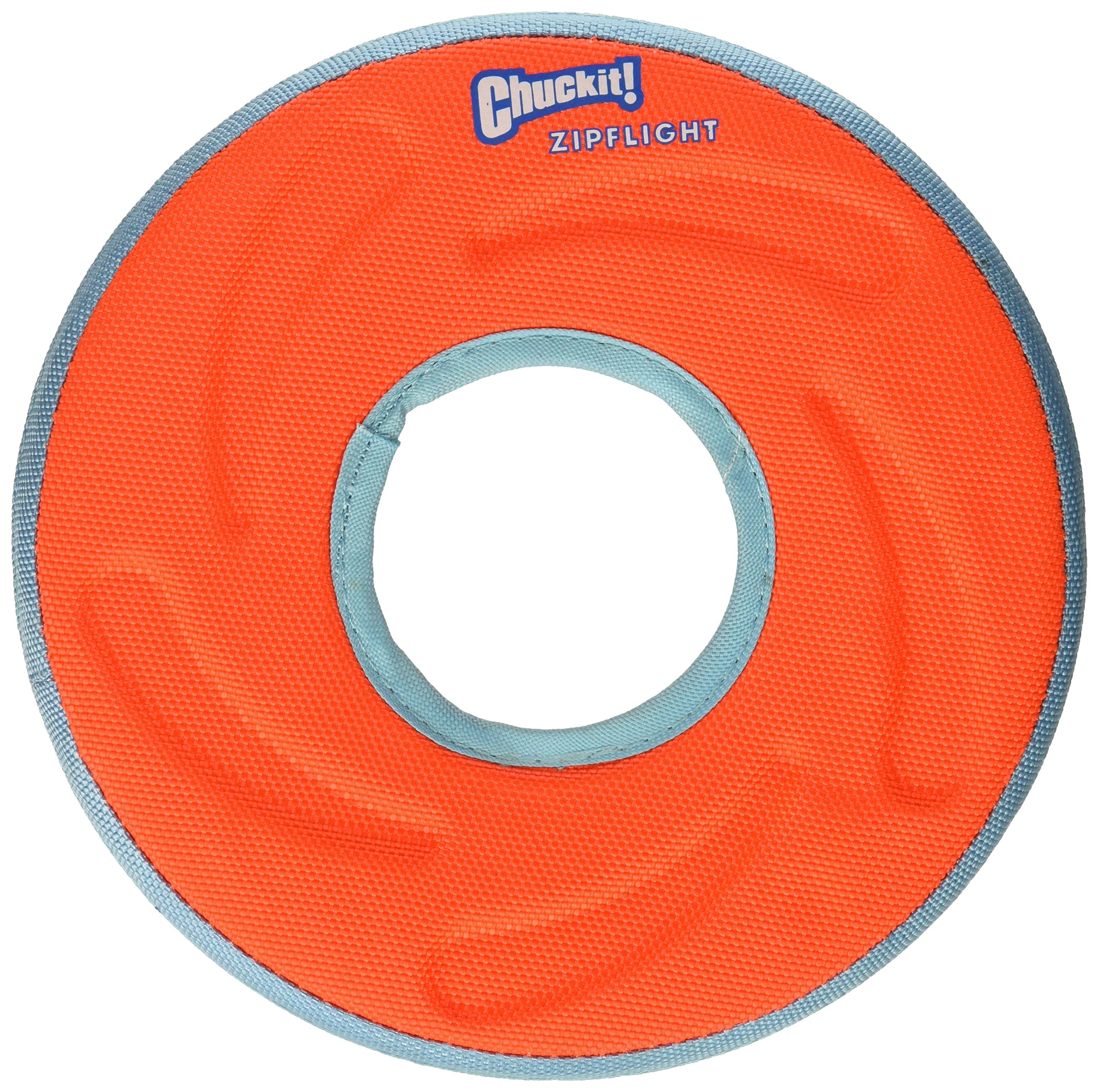 Chuckit Zipflight Frisbee dog toy medium in action for durable fetch play