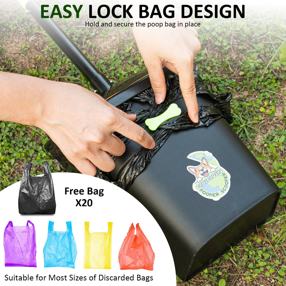 CHUICHUIHU 20 waste bags included for immediate outdoor cleanup