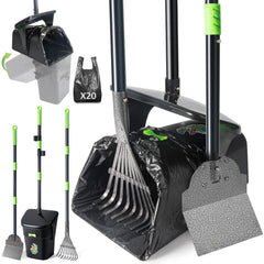 CHUICHUIHU long-handle pooper scooper shown for bend-free cleanup and reach