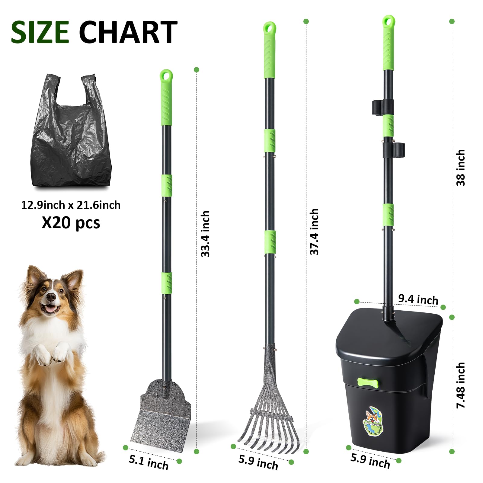CHUICHUIHU portable cleanup kit ideal for walks and travel