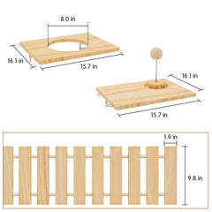 Chuiendi Cat Wall Hammock bridge with track ball demonstrates interactive exercise and curiosity stimulation.
