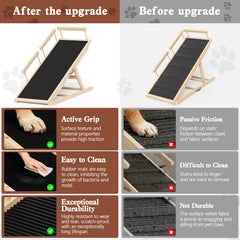Chuiendi dog ramp anti-slip rubber pad detail for secure footing